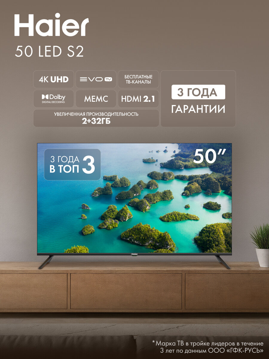 Haier 50 Smart TV MX — фото, цена, отзывы