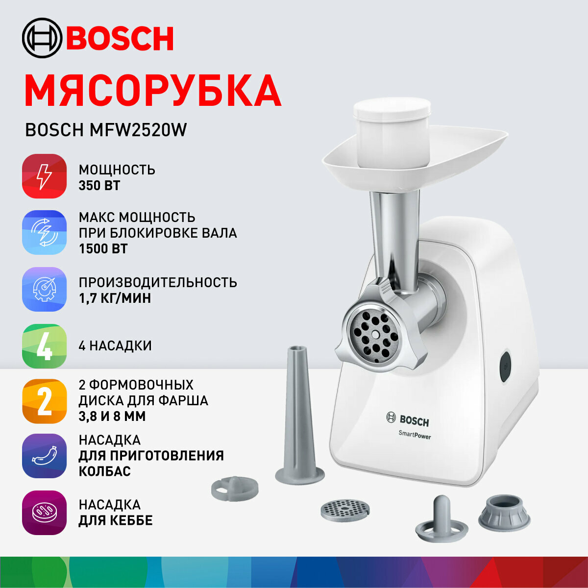 Bosch MFW3X15W — фото, цена, отзывы